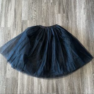 Black Tulle Skirt